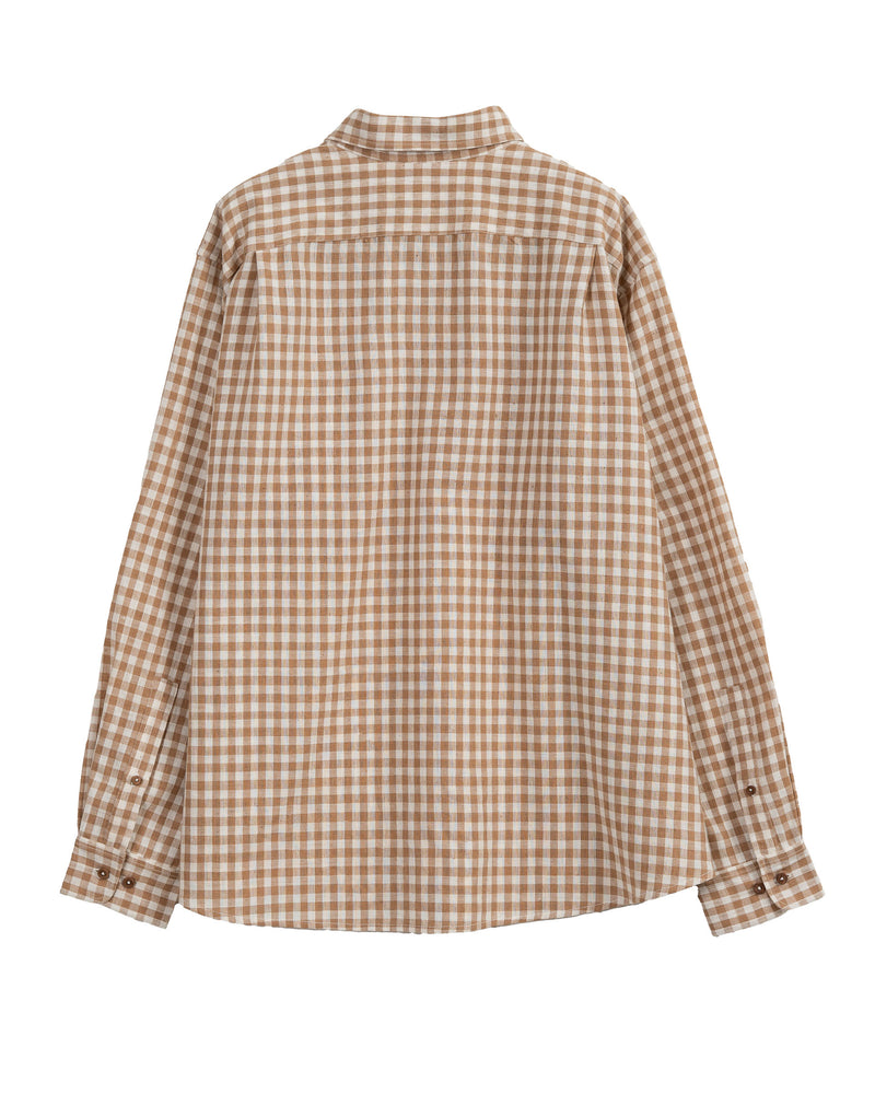Upper Valley Check Shirt Fawn Gingham