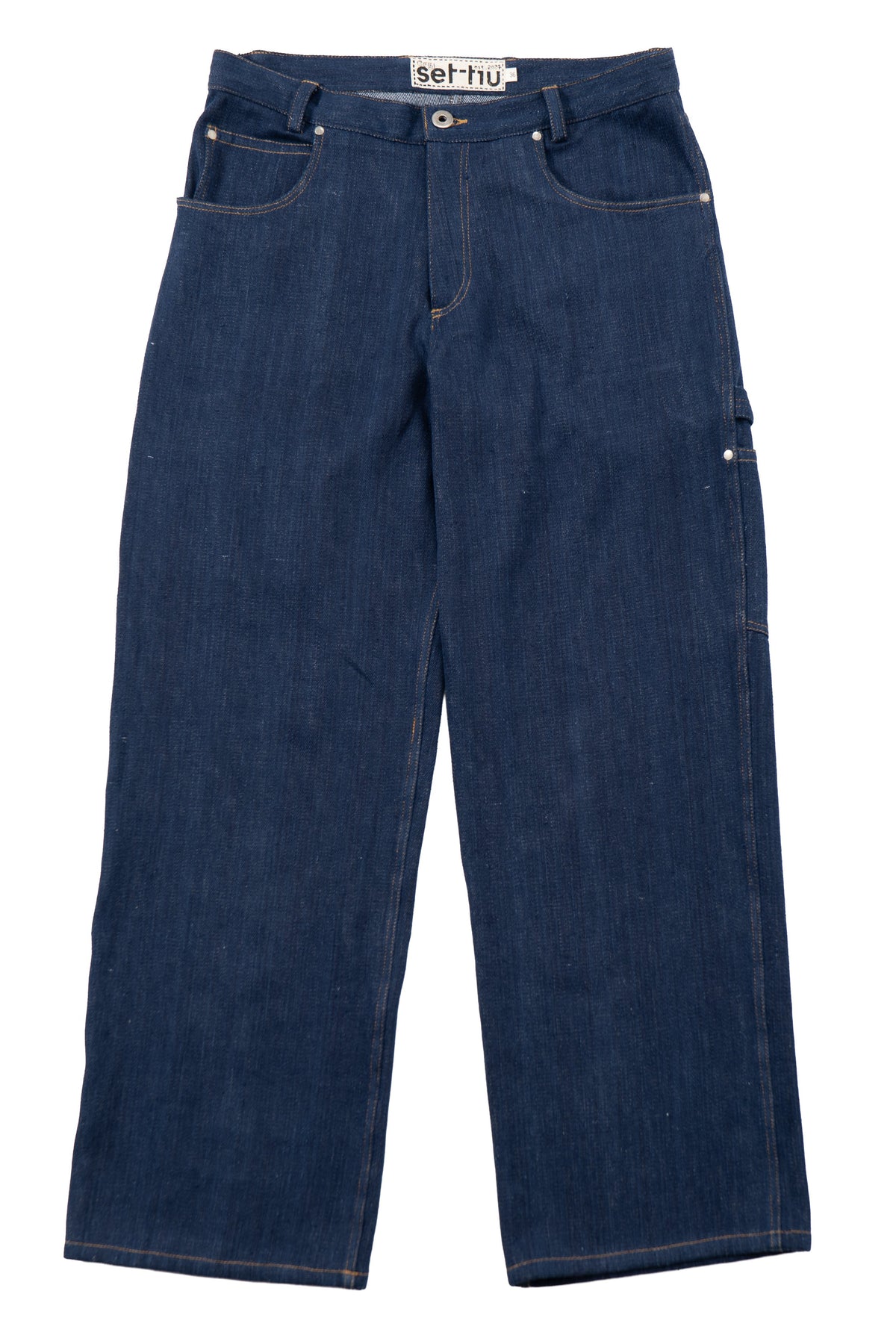 8-Pocket Utility Jean Indigo