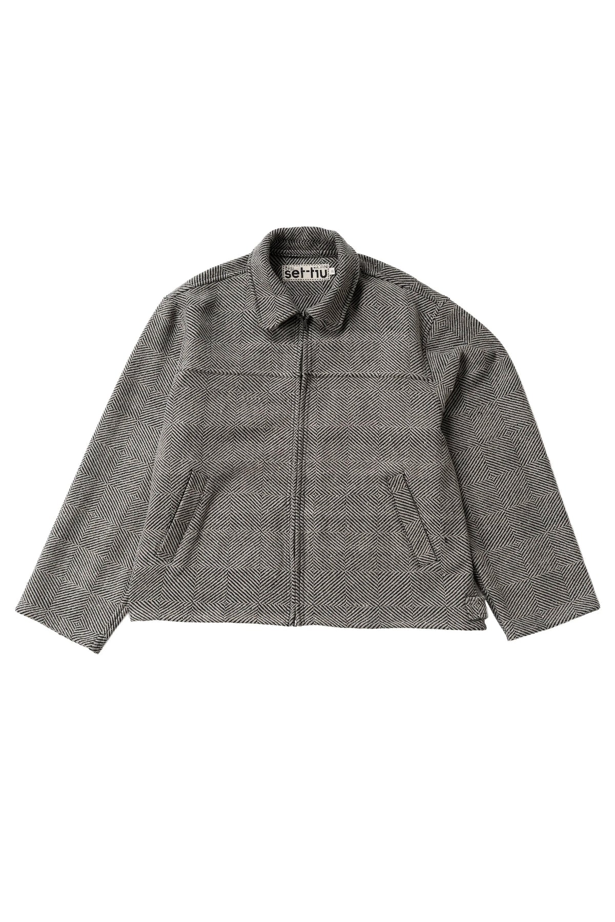 Black Diamond Trucker Jacket Diamond Weave