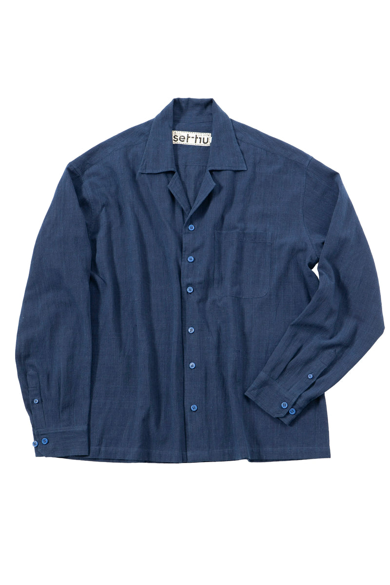 Apres Ski Camp Shirt Indigo