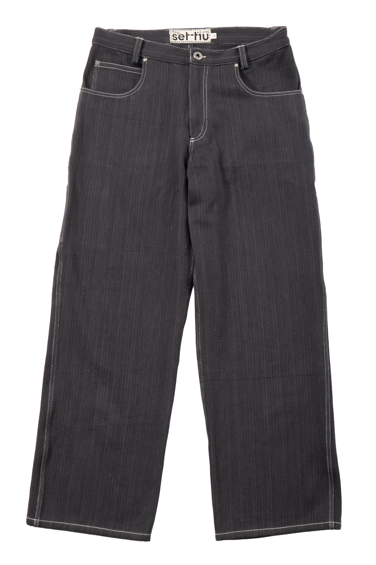 8-Pocket Utility Jean Charcoal