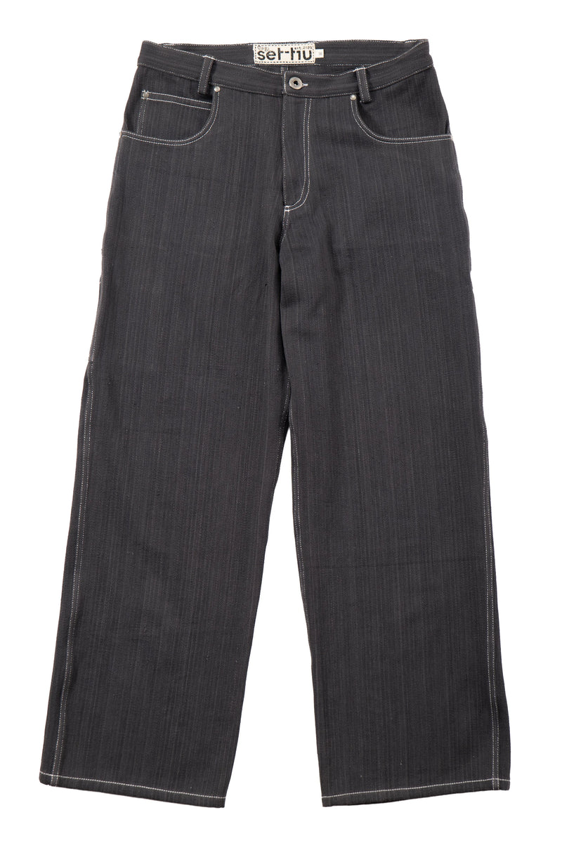 8-Pocket Utility Jean Charcoal