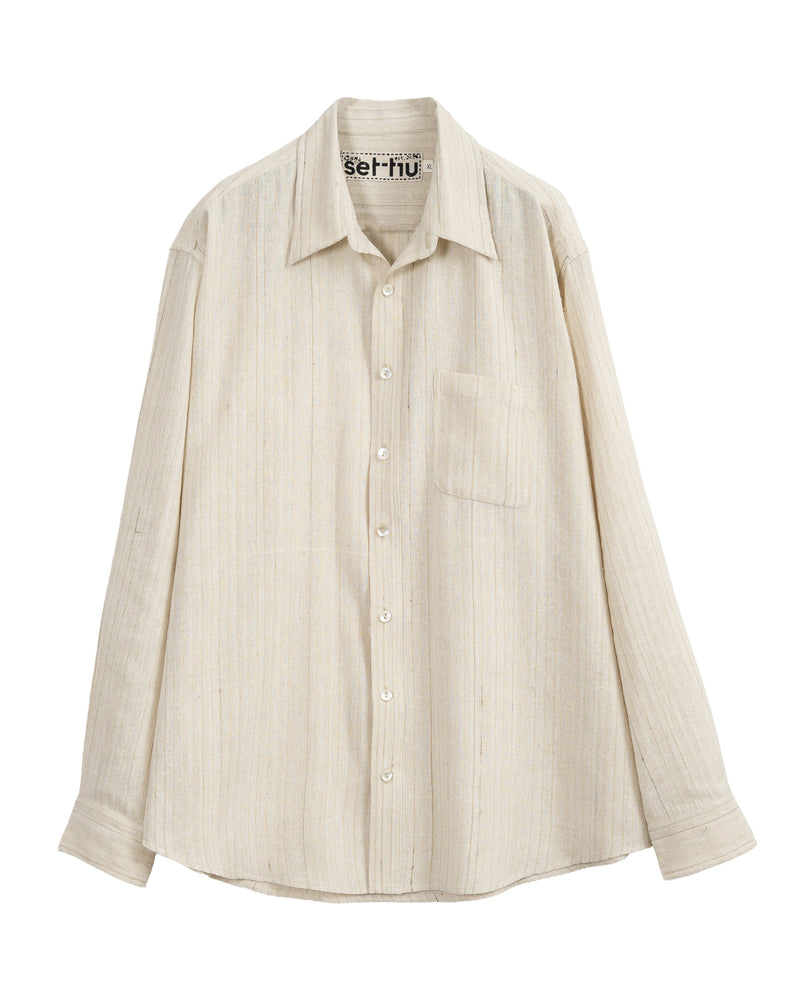 Ivy Oxford Shirt White Gold