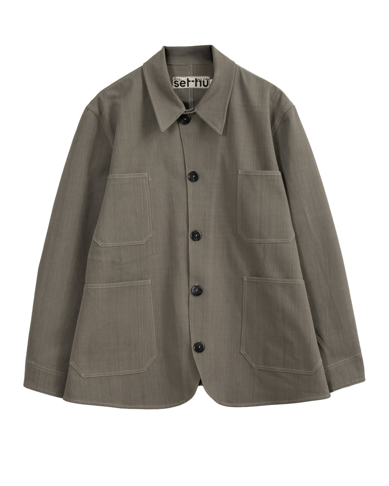 Long Wharf Chore Coat Olive
