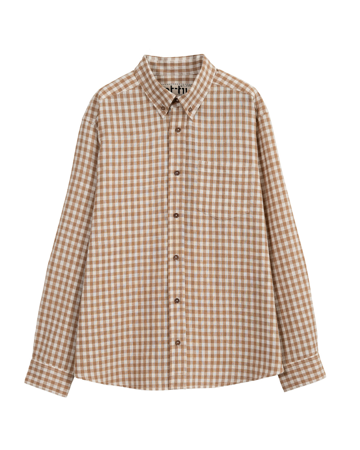 Upper Valley Check Shirt Fawn Gingham