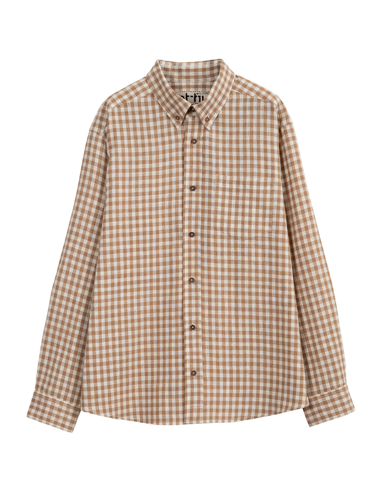 Upper Valley Check Shirt Fawn Gingham