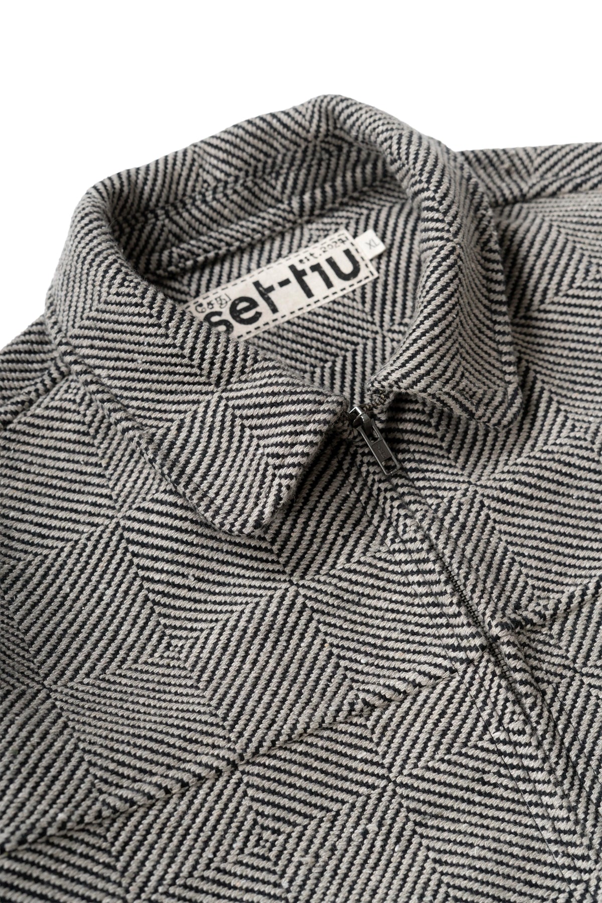 Black Diamond Trucker Jacket Diamond Weave