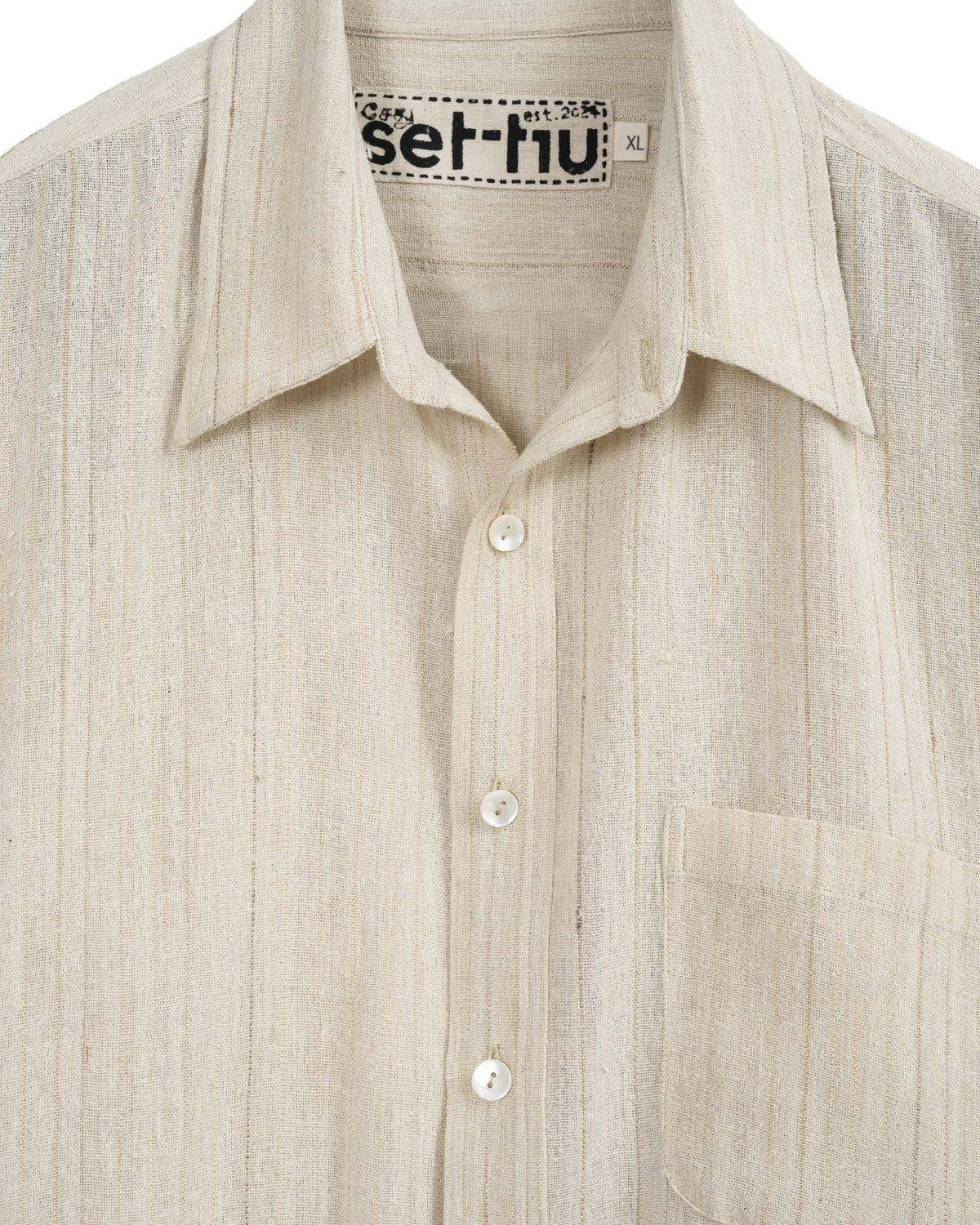 Ivy Oxford Shirt White Gold
