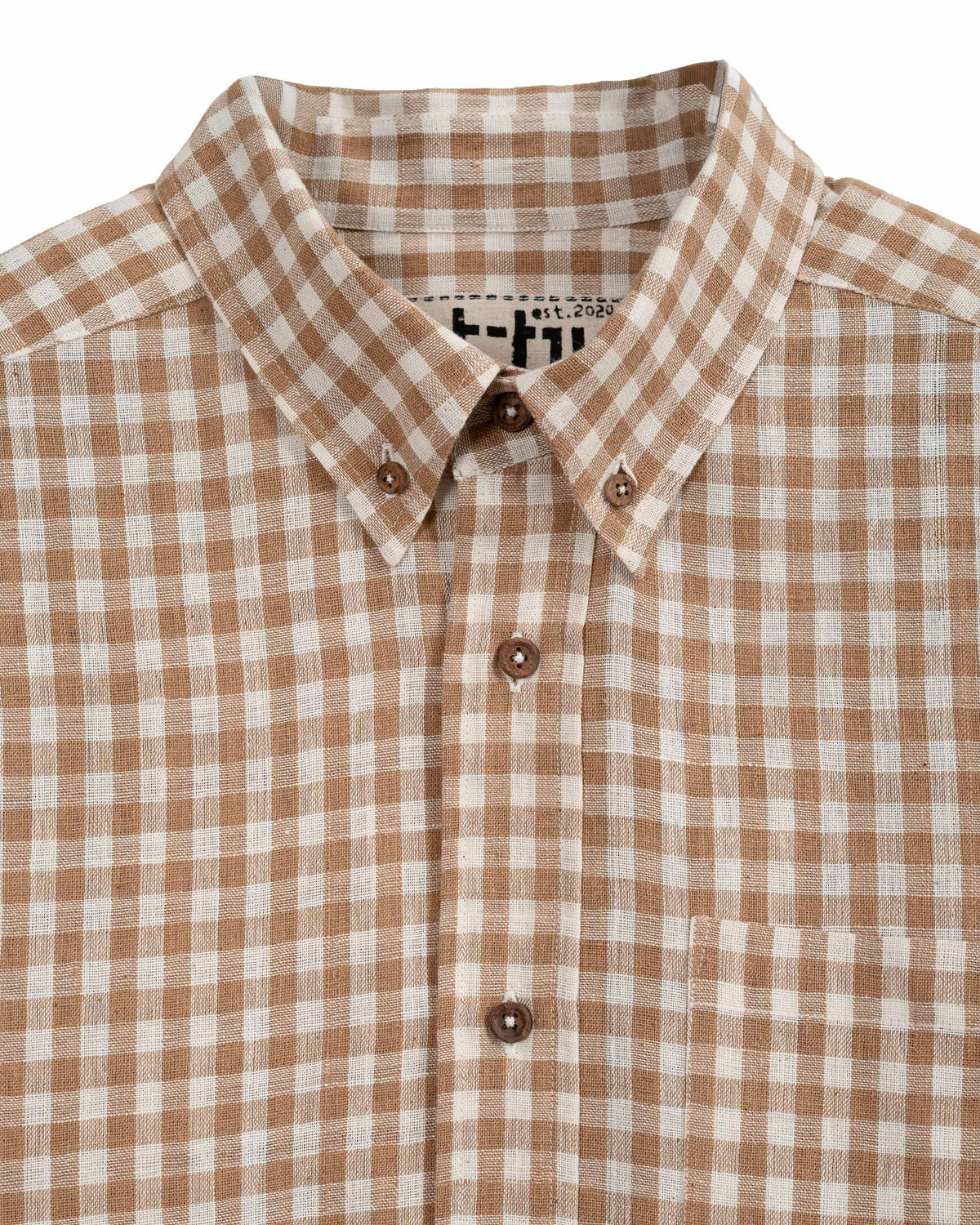 Upper Valley Check Shirt Fawn Gingham