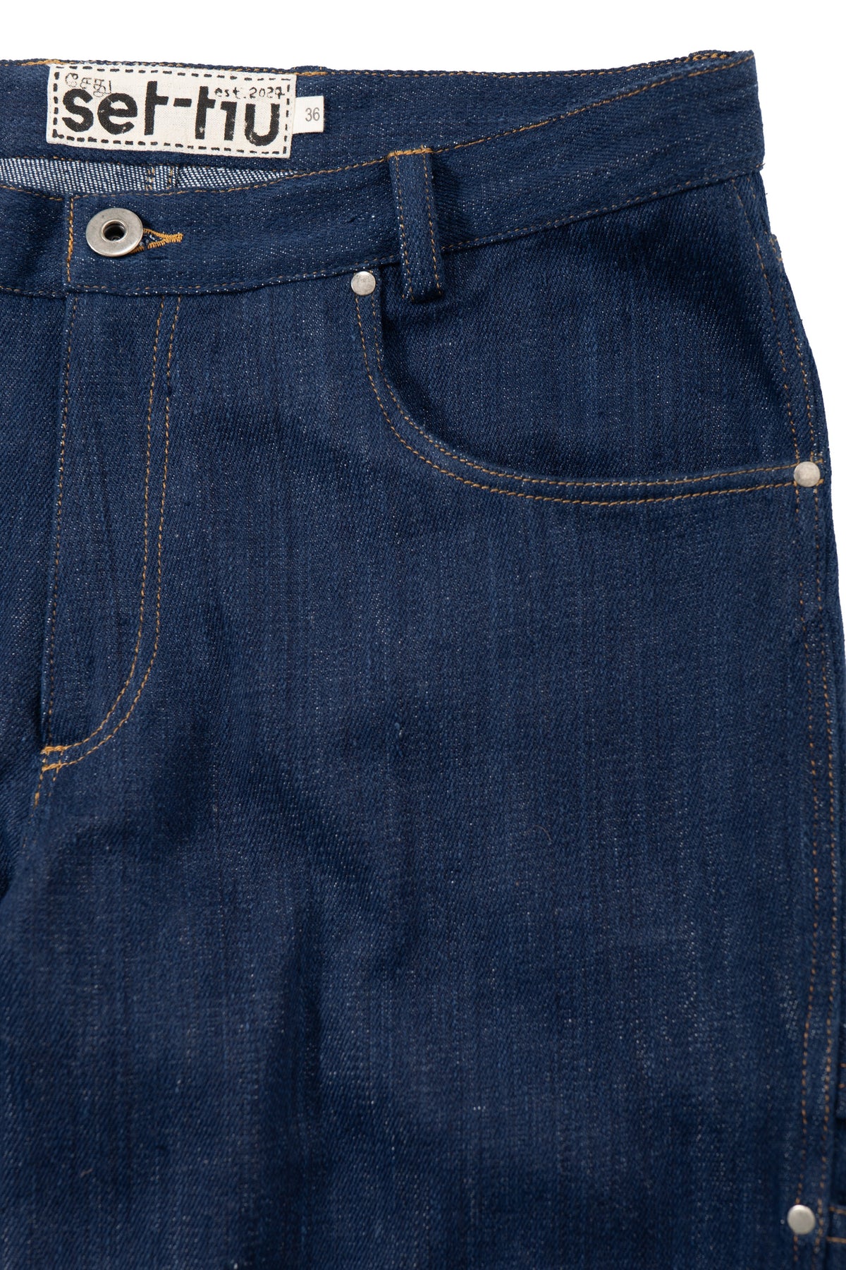 8-Pocket Utility Jean Indigo