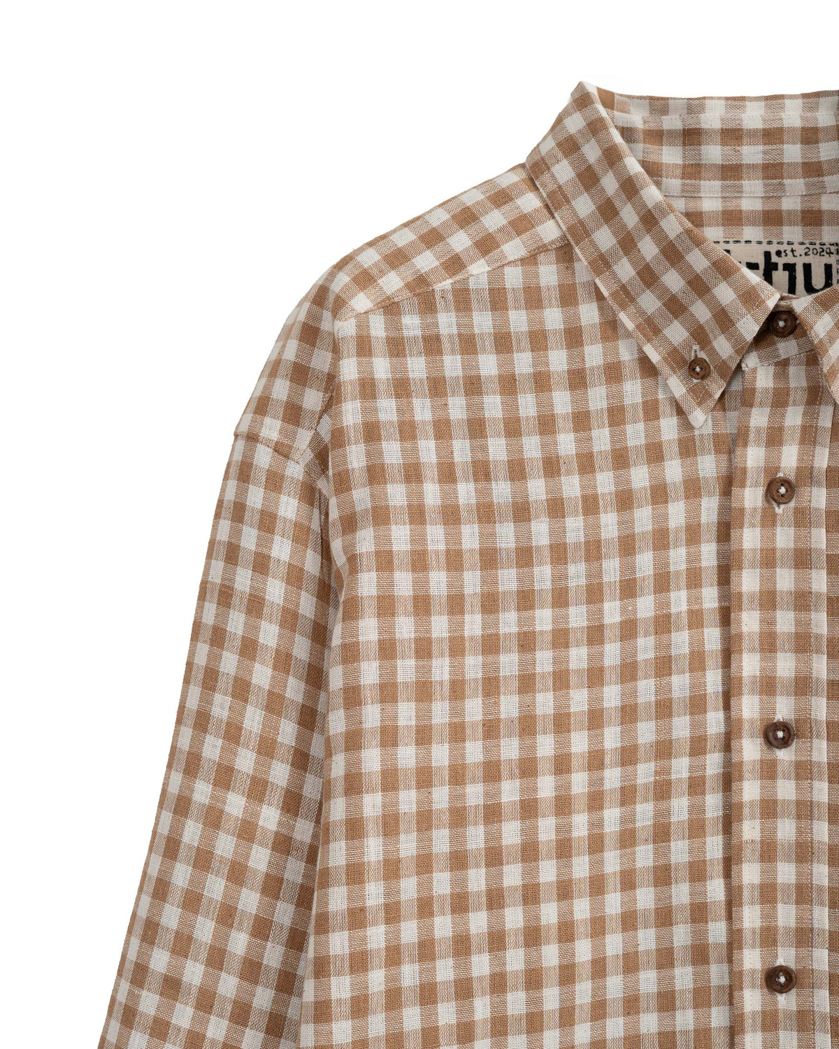 Upper Valley Check Shirt Fawn Gingham