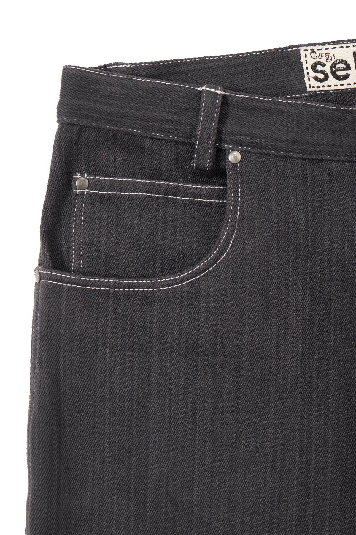 8-Pocket Utility Jean Charcoal